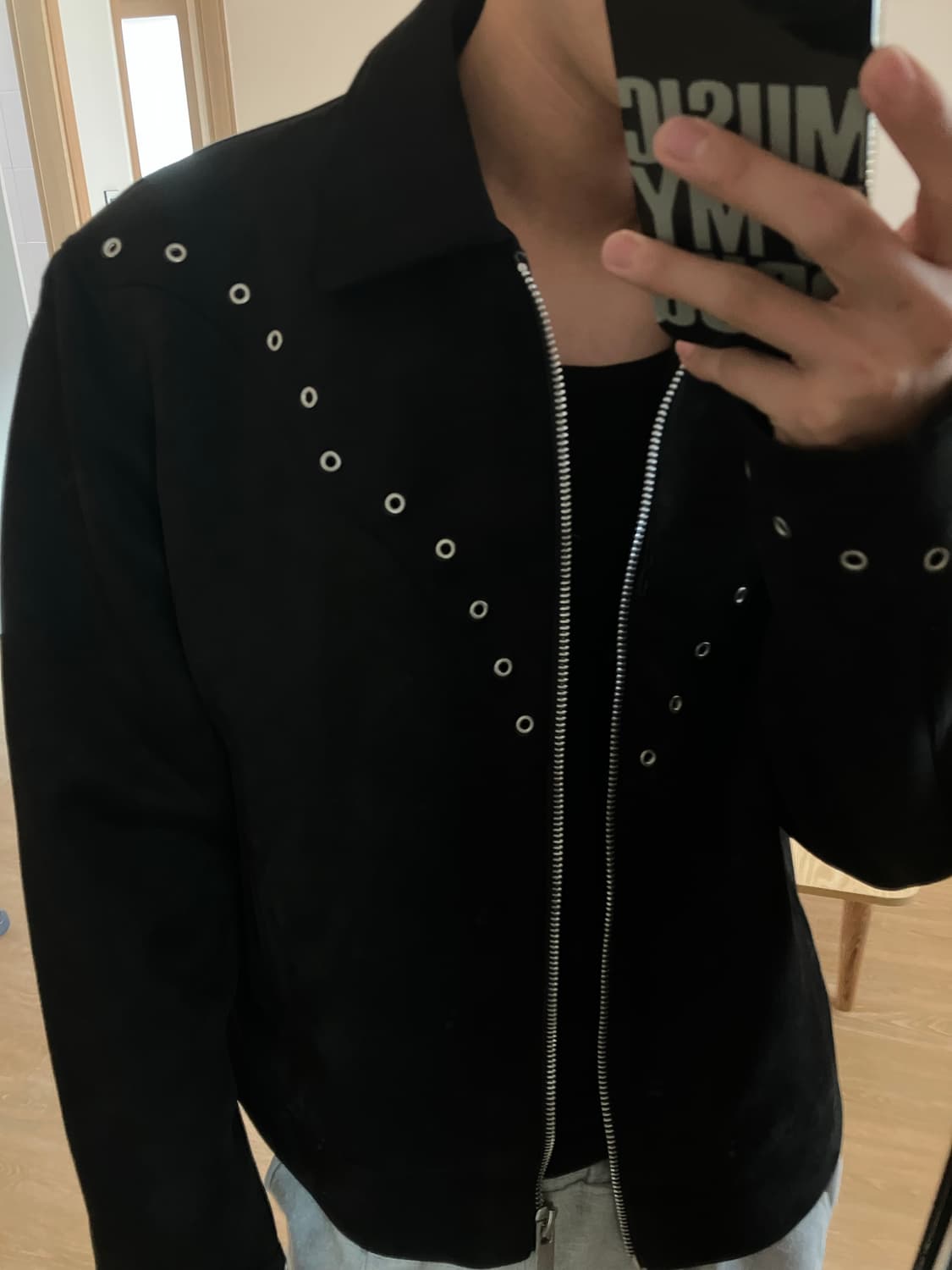 zara stud suede jacket M 상품이미지1