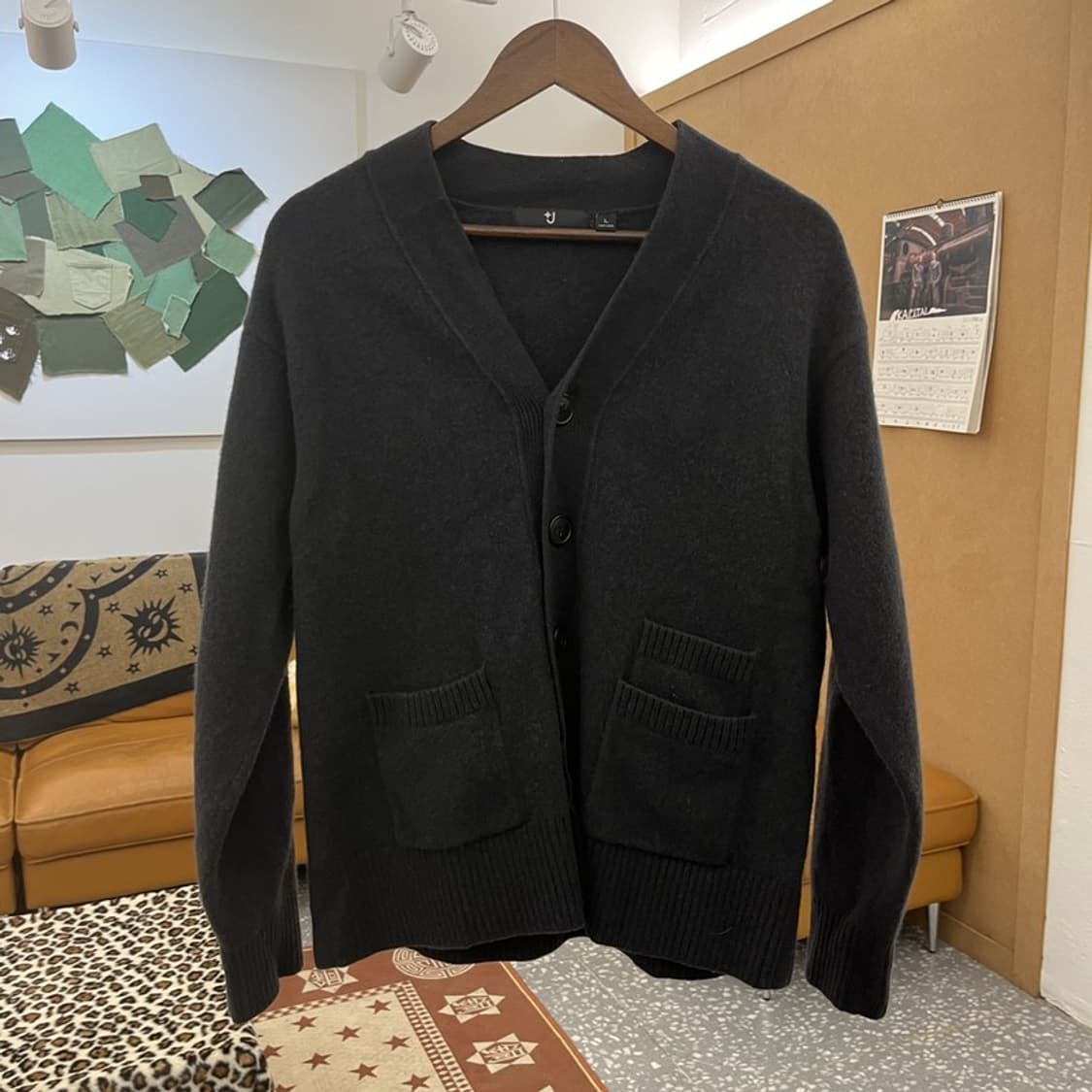 유니클로 빈티지 질샌더 모던시크 버튼 울 가디건 L C09761 상품이미지3