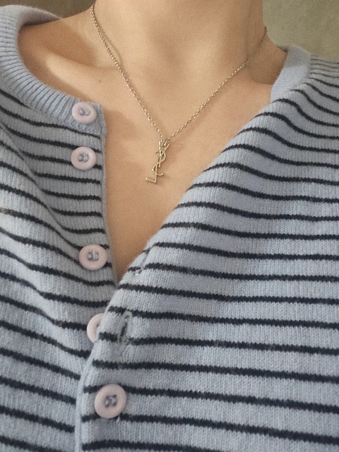 ysl 빈티지 정품 업사이클링 목걸이 남자목걸이 여자목걸이 상품이미지1