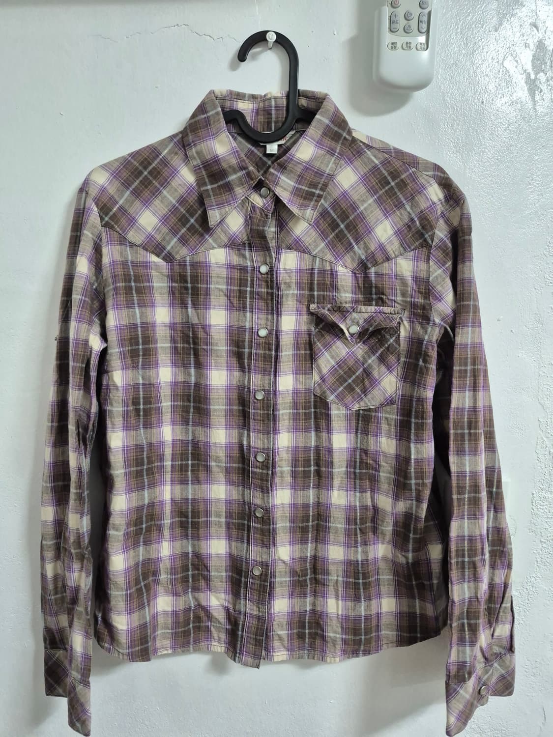 빈티지 체크셔츠 상품이미지1