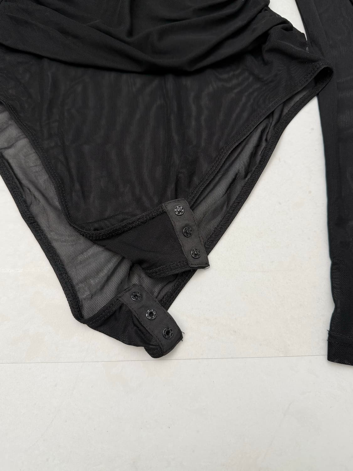 블랙 메쉬 바디수트  상품이미지6