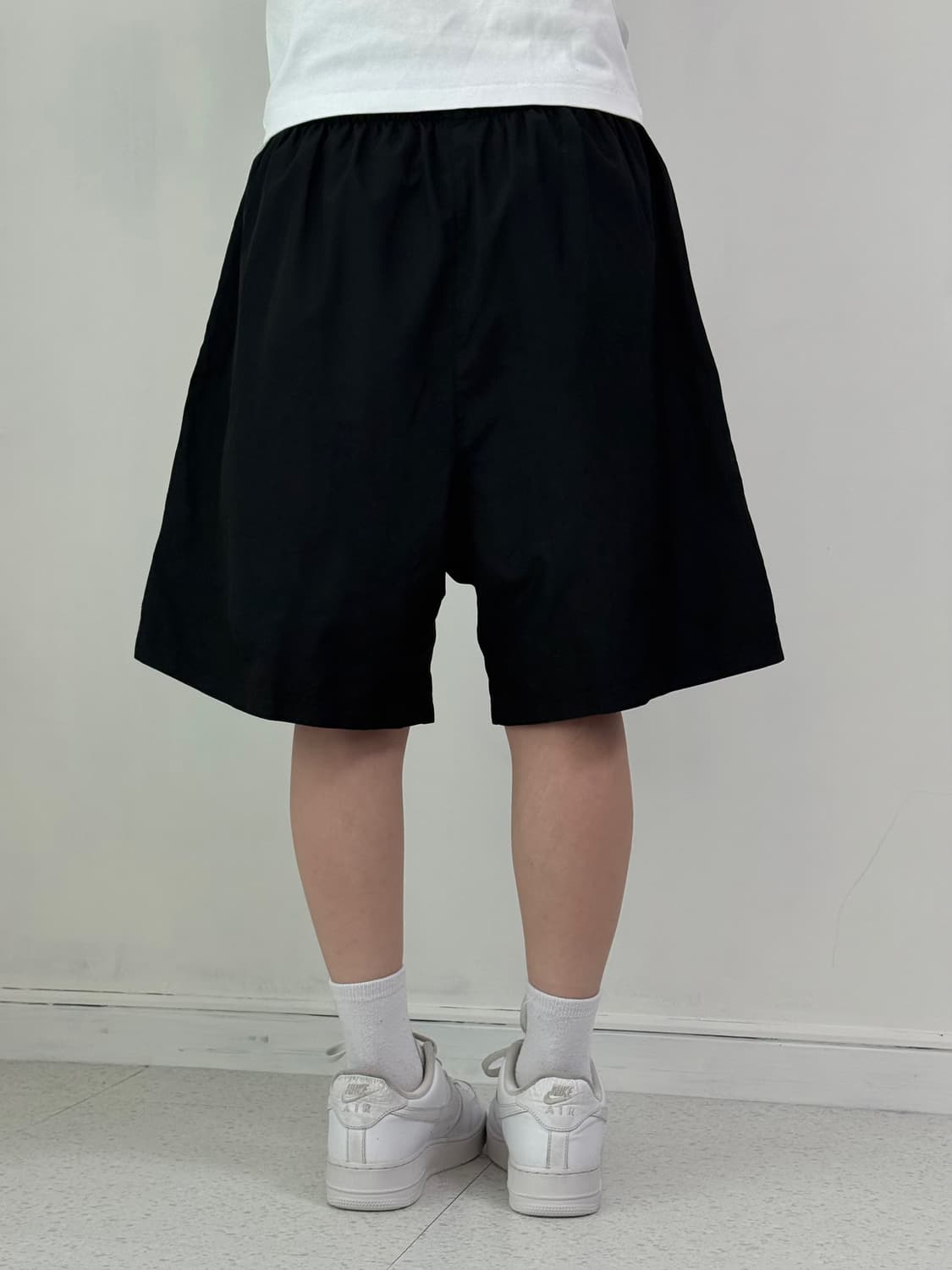 나이키 블랙 와이드 반바지 상품이미지4