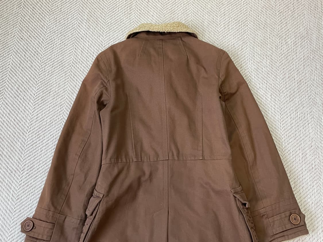 아르마니 익스체인지 스팽글 보아카라 롱 코트 상품이미지10