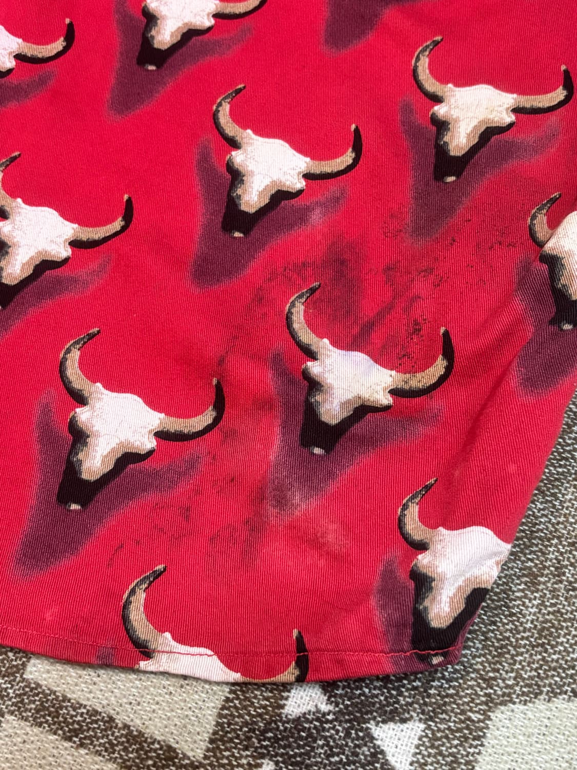 Barn Fly 레드 카우 스컬 웨스턴 셔츠 상품이미지7