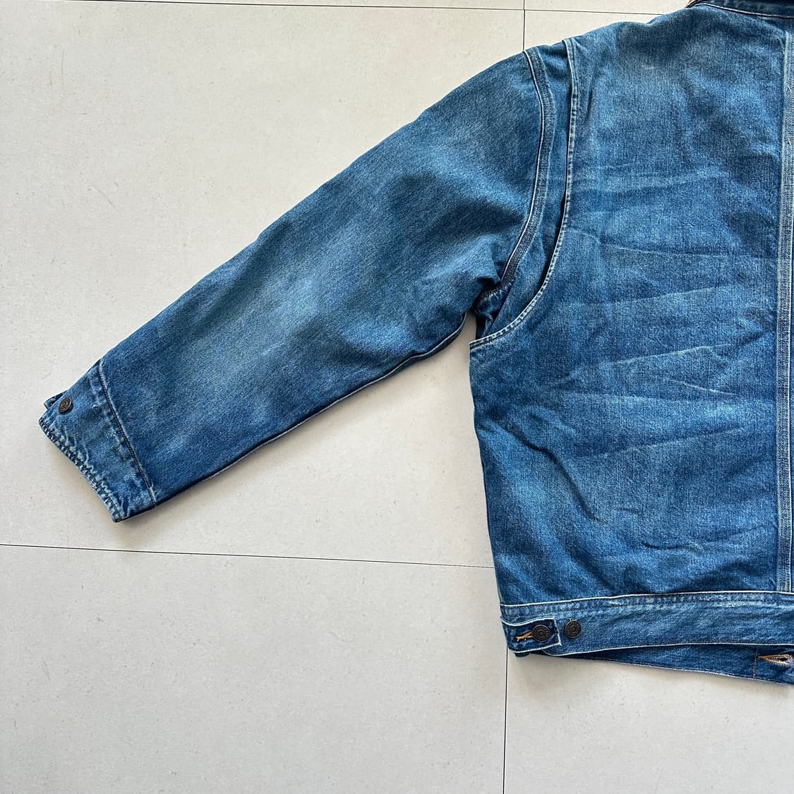 폴로 컨트리 데님 덩가리 트러커 플란넬 안감 QR인증 상품이미지9