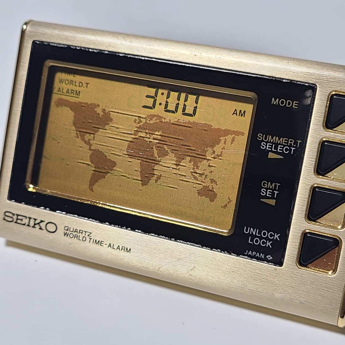 세이코 빈티지 탁상 카드형 시계 월드 타임 알람 EK701G 상품이미지7