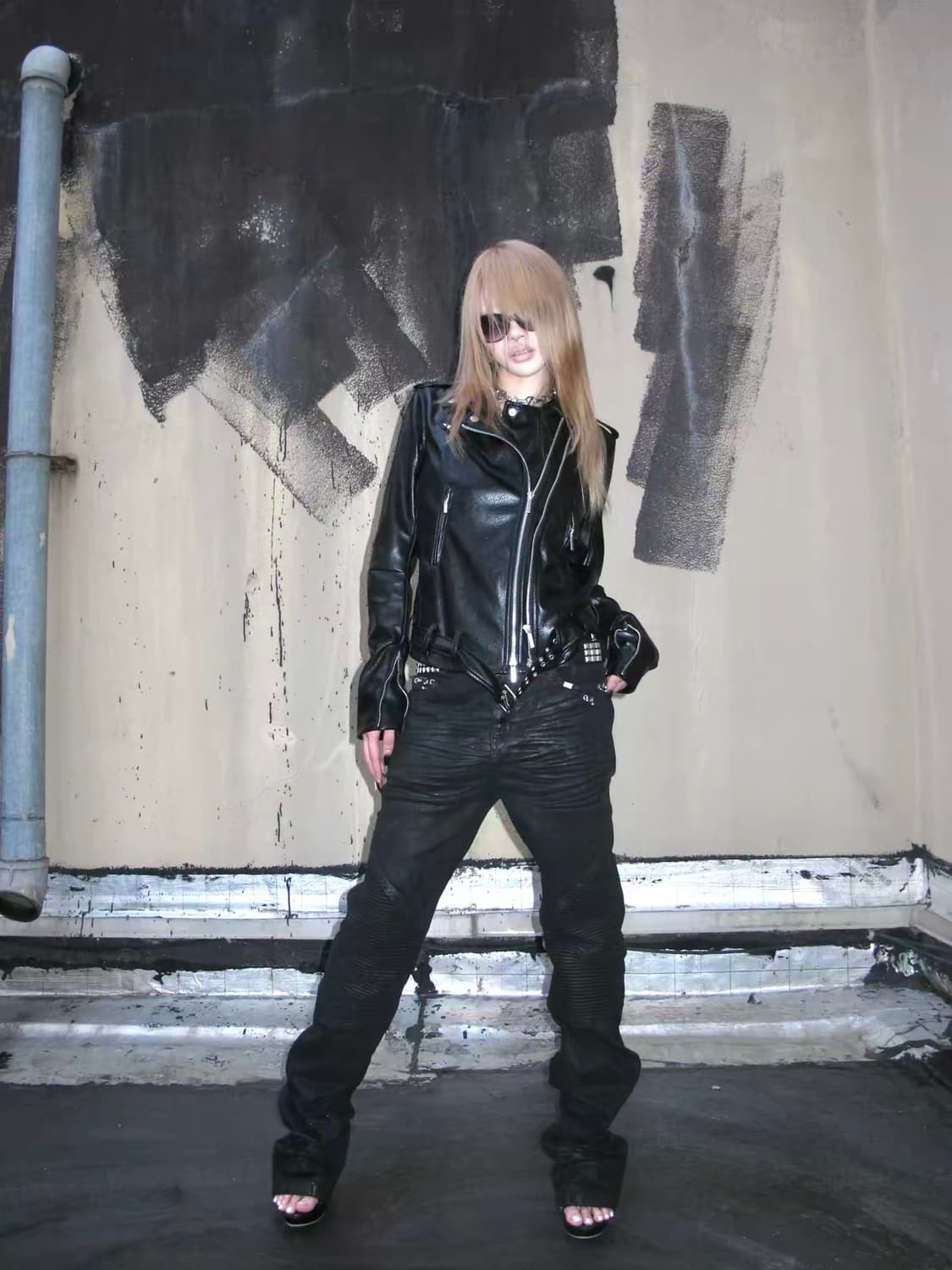 슬림 라이더 레더 자켓 상품이미지1