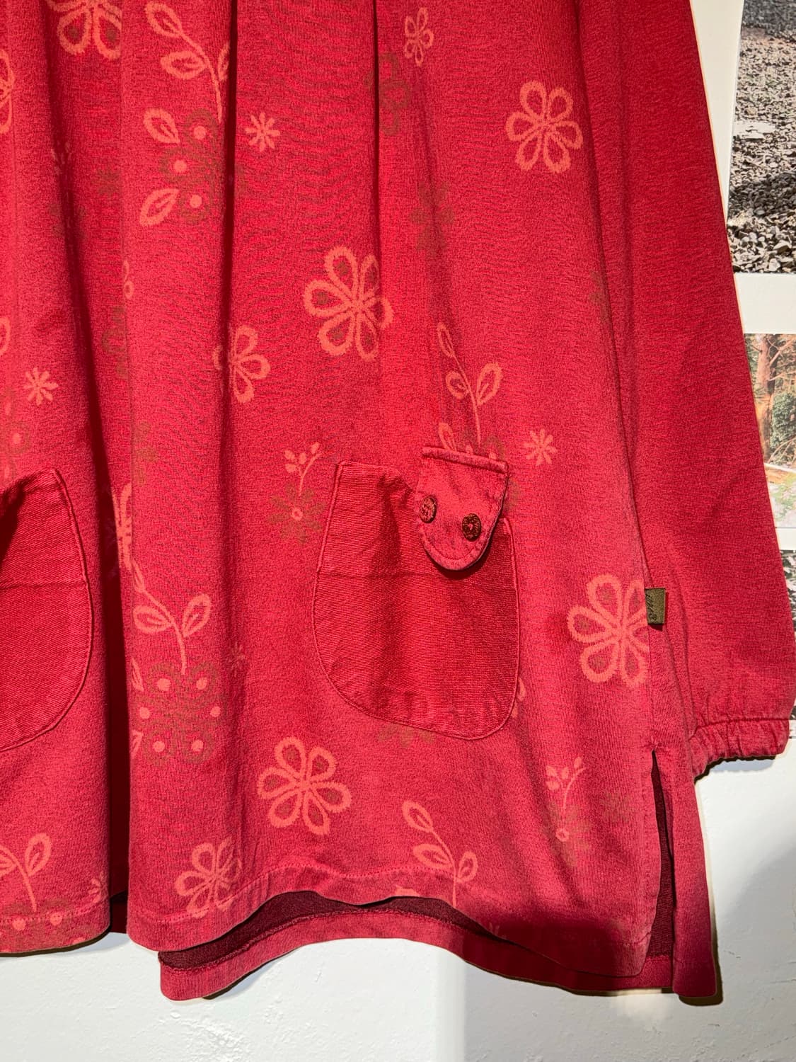 플라워 폴라 포켓 원피스 상품이미지5