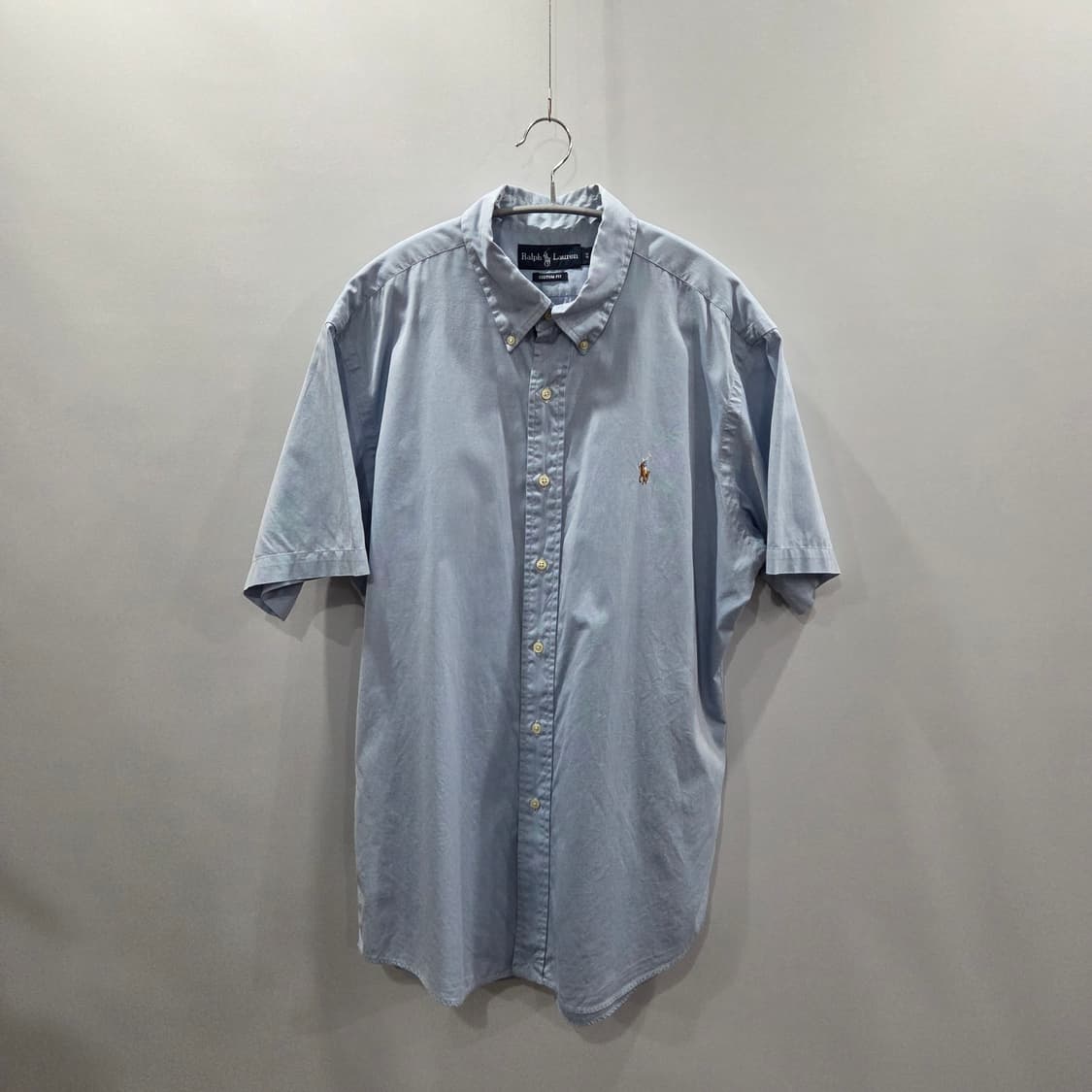 폴로랄프로렌 버튼다운 솔리드 반팔셔츠 44  상품이미지1