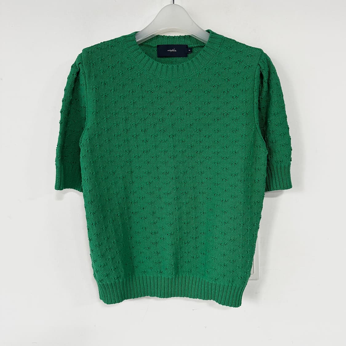 비아플레인 퍼프 반팔 니트 상품이미지3