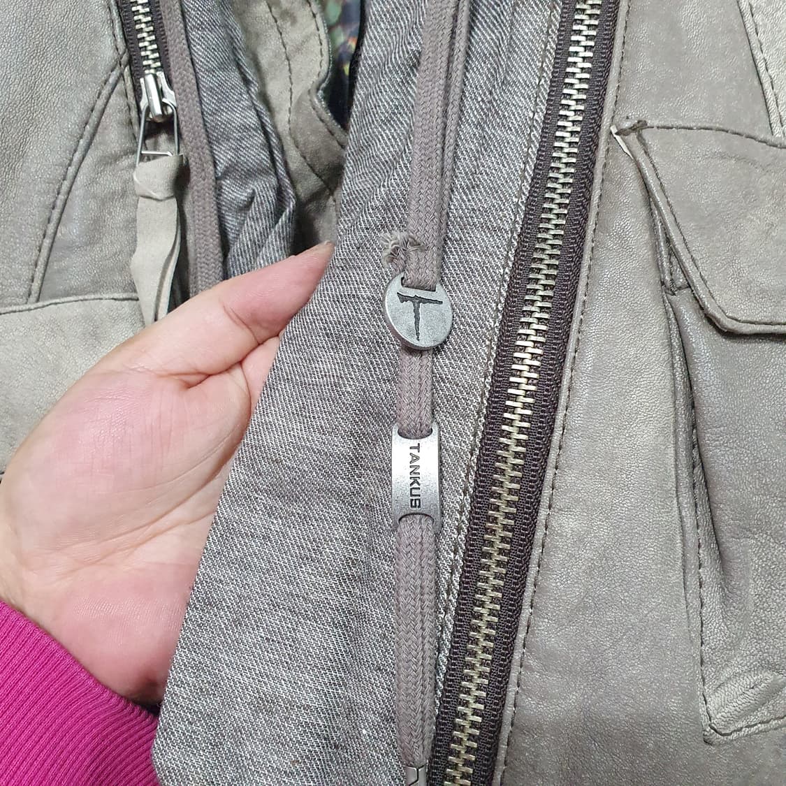 Tankus 그런지 램스킨 양가죽 베스트 조끼 상품이미지9