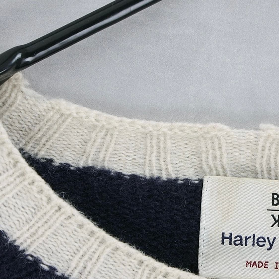 할리오브스코틀랜드 울 네이비 니트 상품이미지3