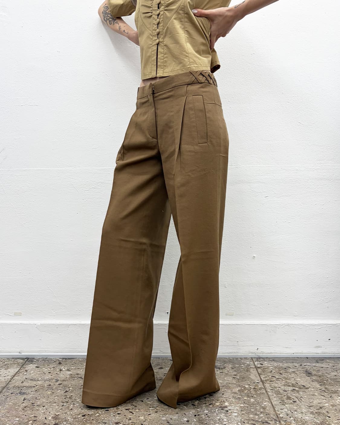 베로니크 브랑퀸호 2000F/W 브레이드 디테일 트라우저 상품이미지3