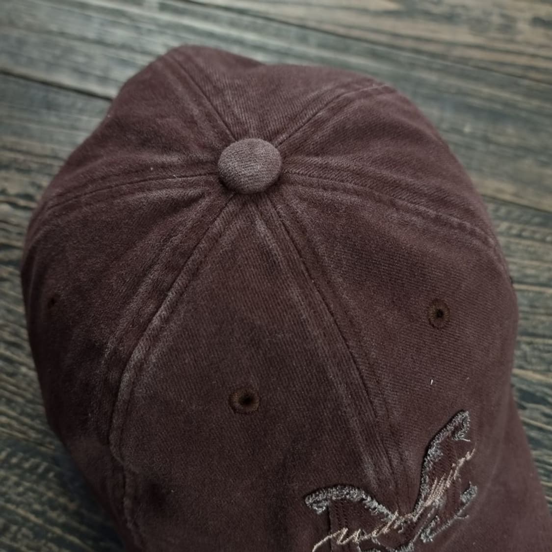 [마뗑킴] 자수 패치 볼캡 초코브라운 M19031 상품이미지10