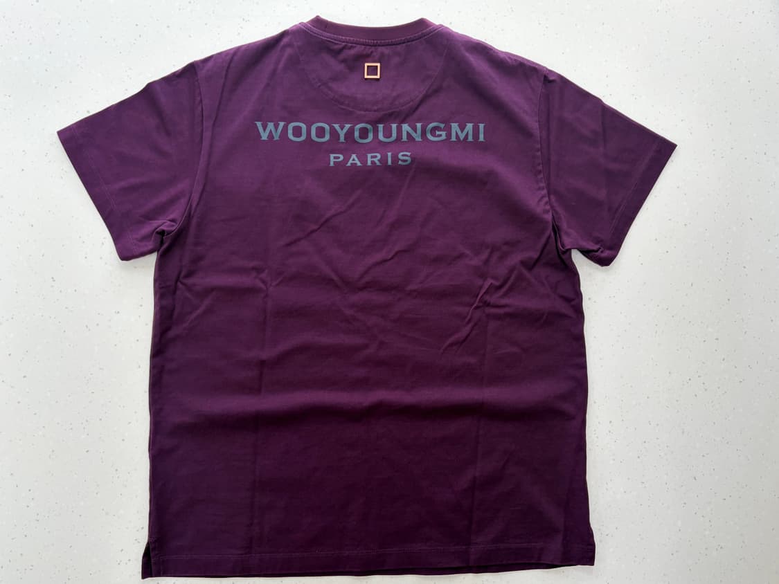 우영미 백로고 티셔츠 퍼플 (44) 상품이미지1