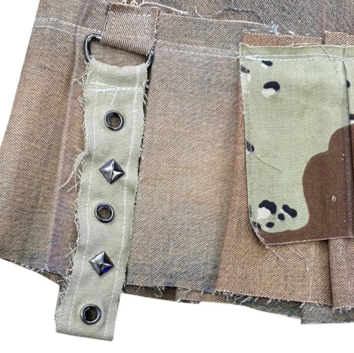 Orange camouflage Remake Denim skirt 상품이미지2