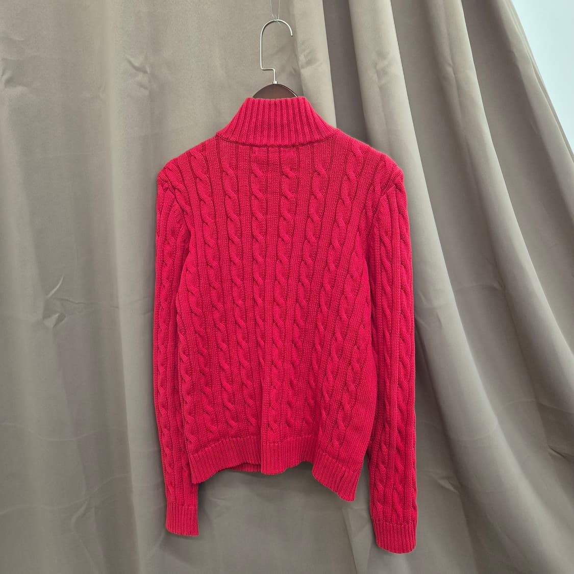 로렌 랄프로렌 케이블 니트 집업 가디건 M 상품이미지6