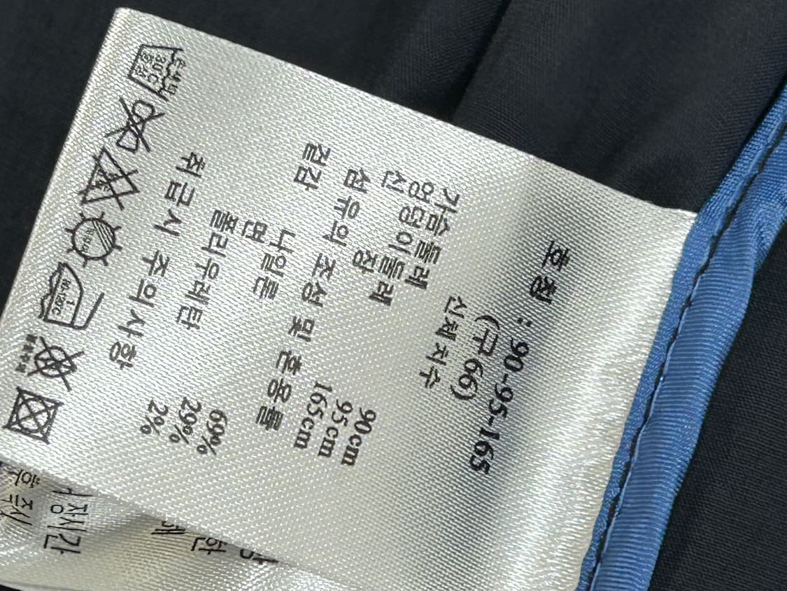 새상품 J BY 제이바이 네이비 버건디 배색 트렌치코트 66 상품이미지7