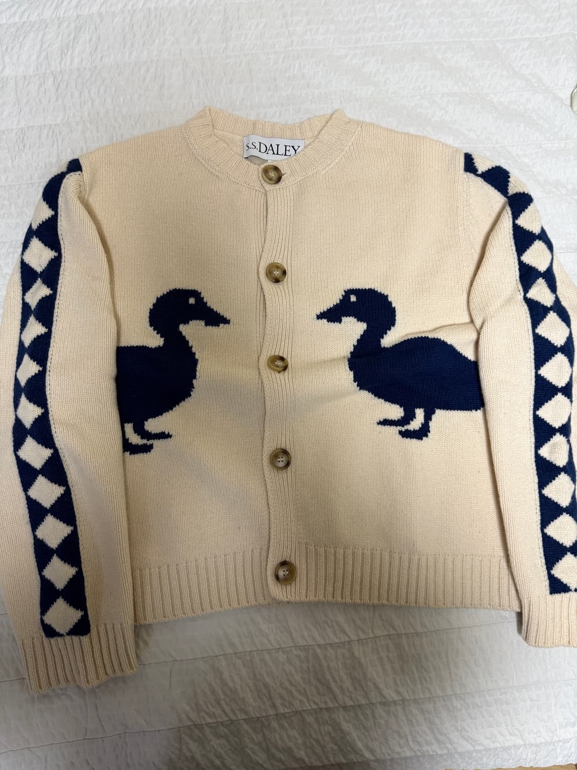 [L] S.S daley 재스퍼 덕가디건 아이보리 상품이미지4