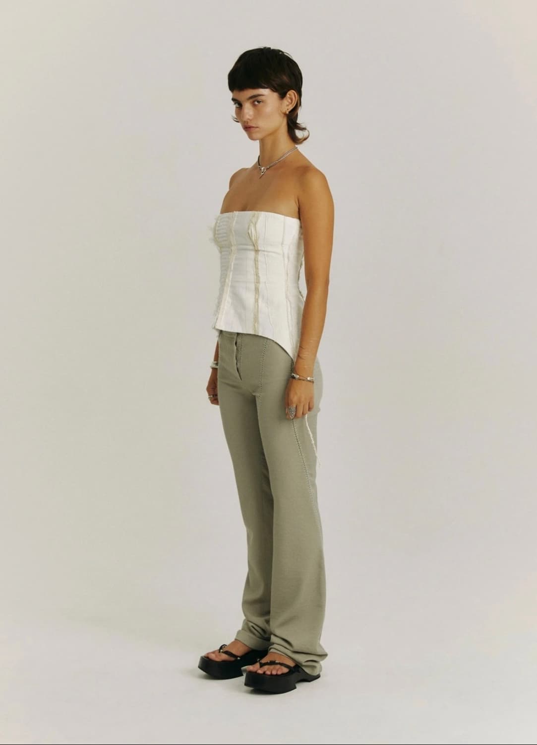 혜인서 크로스 스티치 팬츠 01 상품이미지2