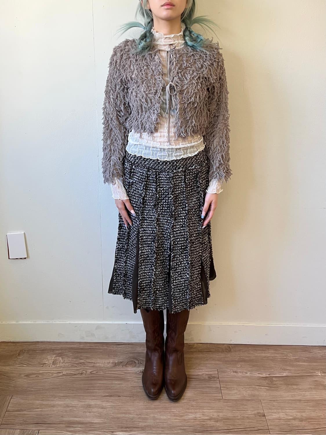 ANAP 프릴 숏 가디건 상품이미지7