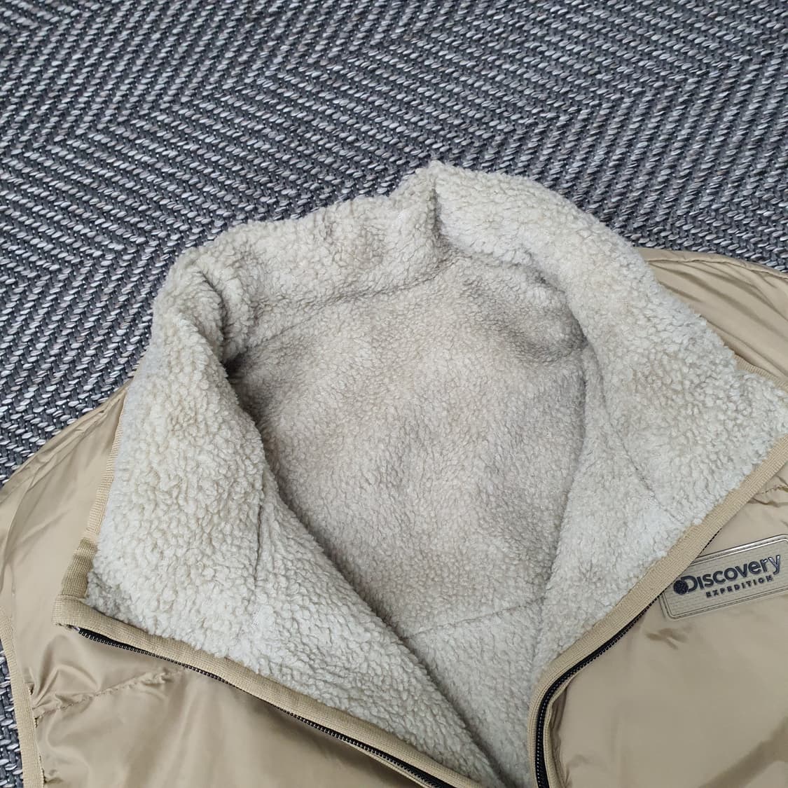 디스커버리 오리털 양면 베스트 남자105 상품이미지3