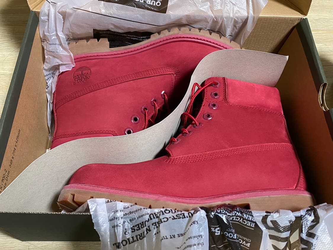 팀버랜드 6인치 프리미엄 부츠 레드 상품이미지1