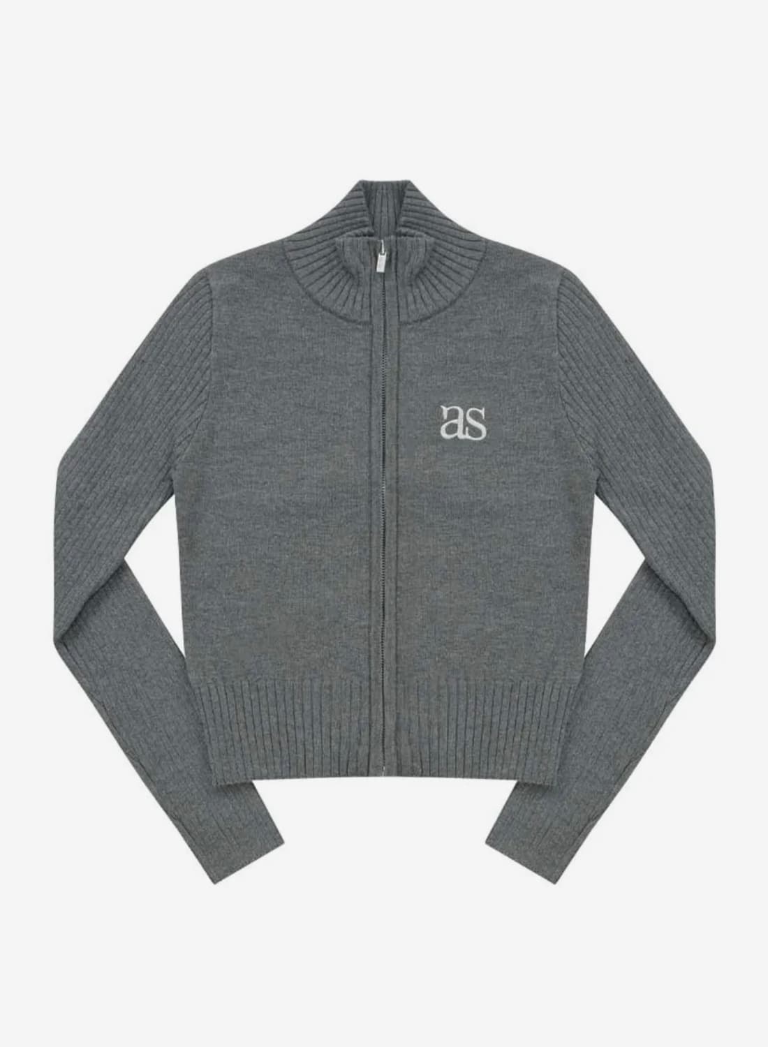 애즈온 마론니트집업  상품이미지1