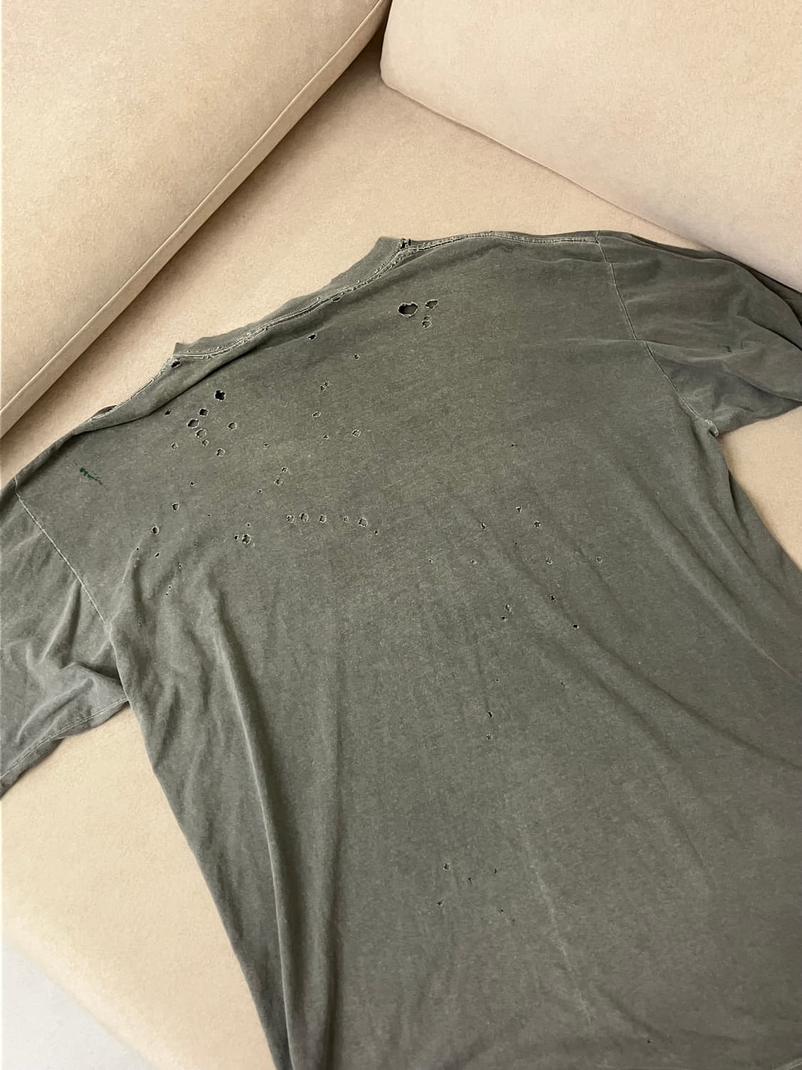 90s Distressed trashed USA tee 상품이미지4