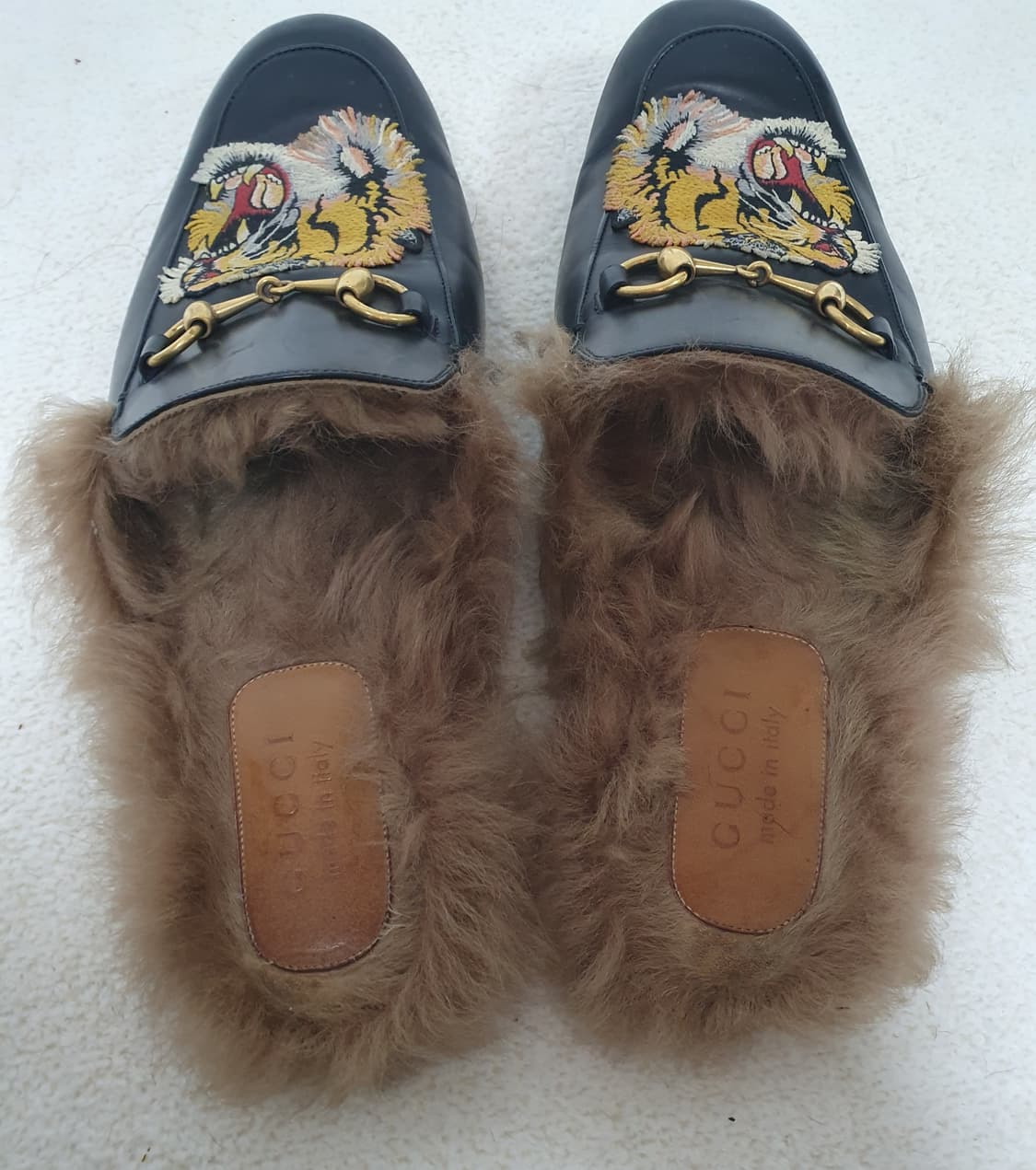 GUCCI 구찌 프린스타운 타이거 패치 뮬 정품)9 상품이미지3