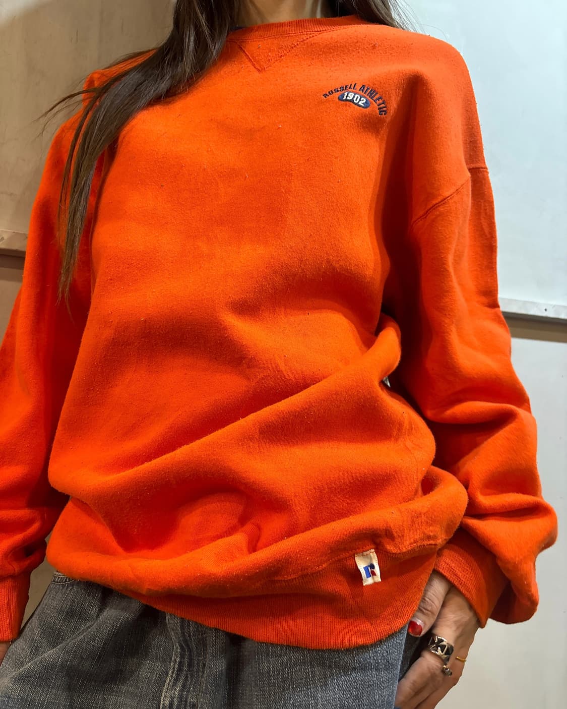 90s RUSSELL y2k grunge purple sweats 상품이미지3