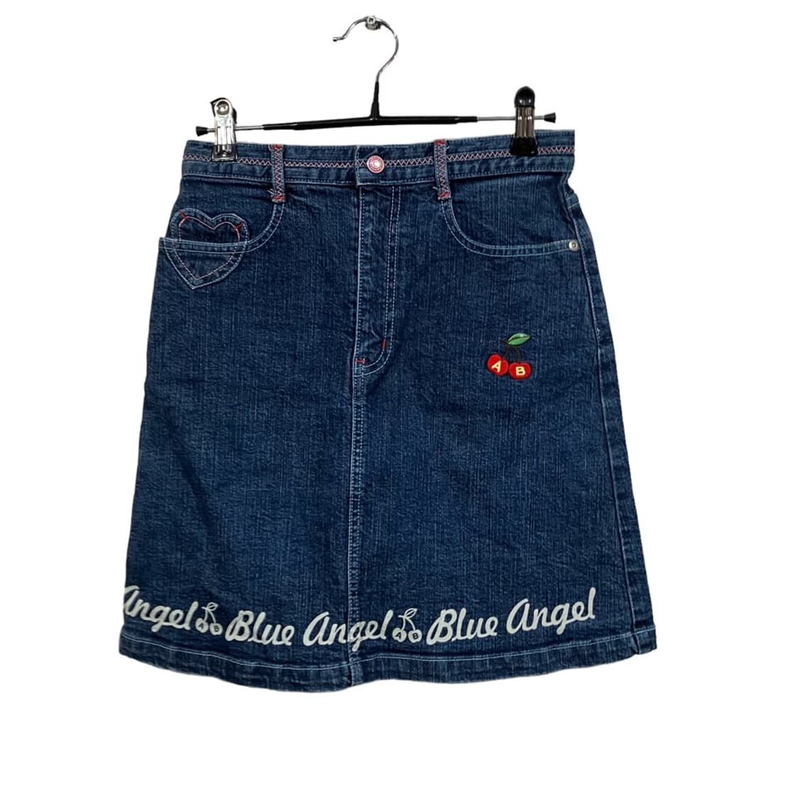 엔젤블루 키치 데님 스커트 상품이미지2