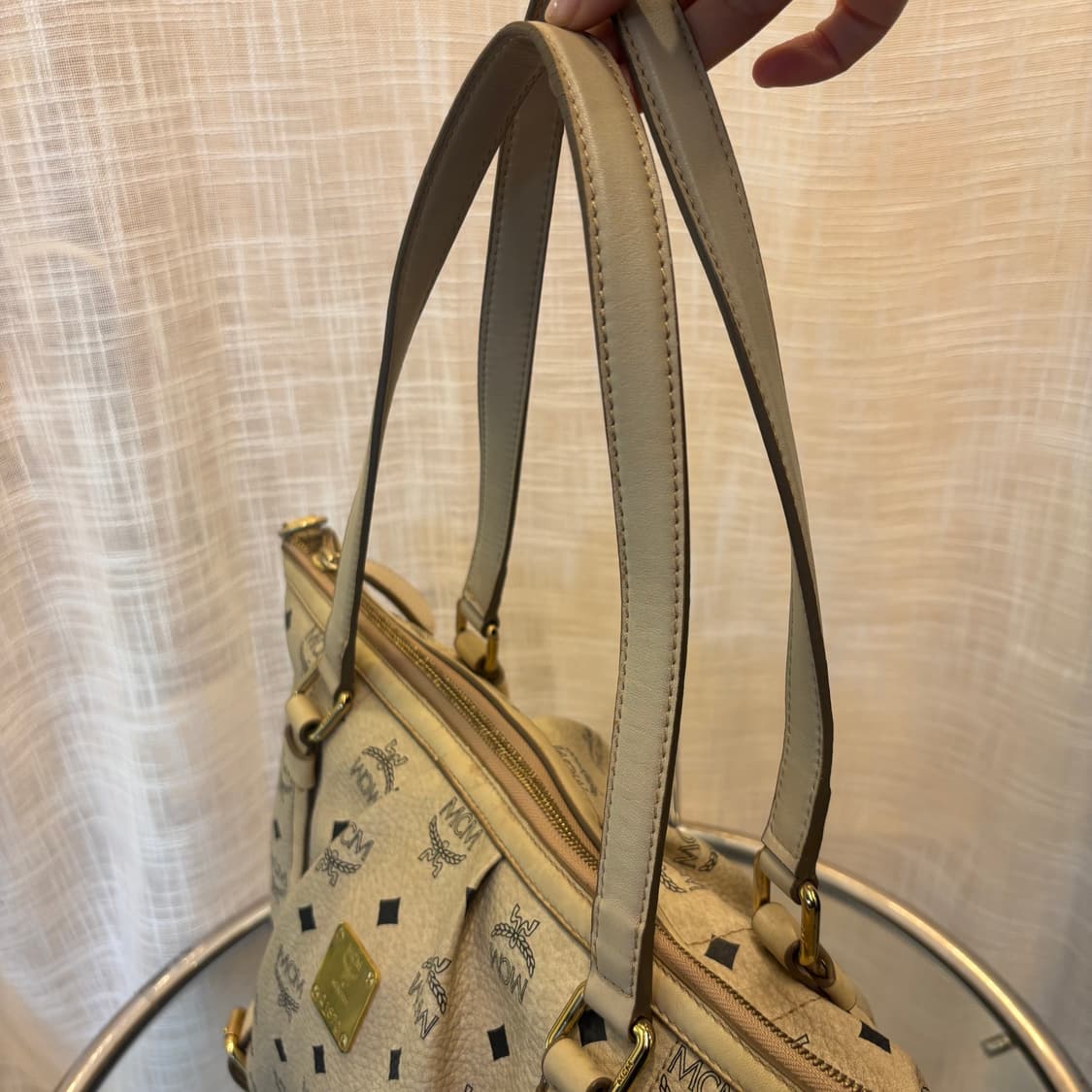 정품 MCM 비세토스 아이보리 숄더백      상품이미지5