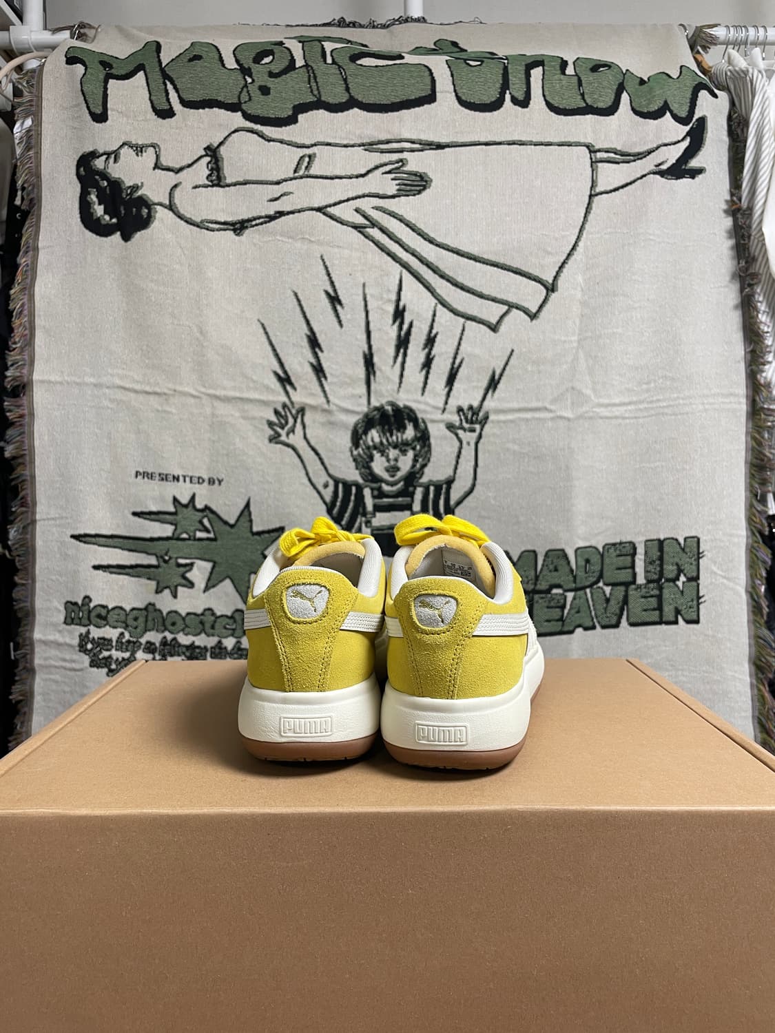 (puma)퓨마 스웨이드 Mayu UP 옐로우 스니커즈 250 상품이미지3