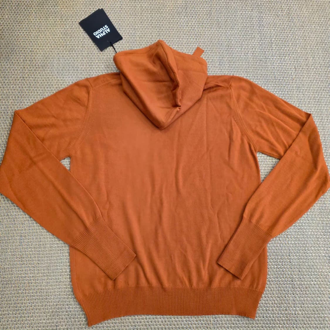 Alpha Studio 최상급 메르노울 럭셔리 니트 후드티 점퍼 상품이미지8