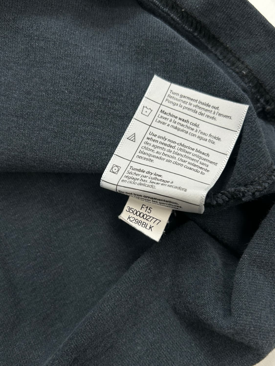 칼하트 차콜 빅로고 슬리브 M 상품이미지7