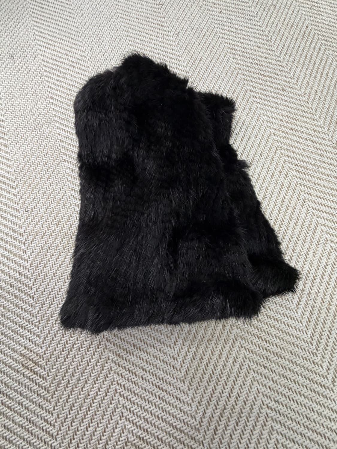 정품) Klever by Jindo 진도 블랙 밍크 머플러 워머 상품이미지3