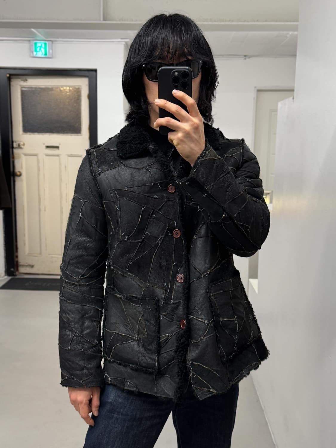 패치워크 시어링 자켓 상품이미지8