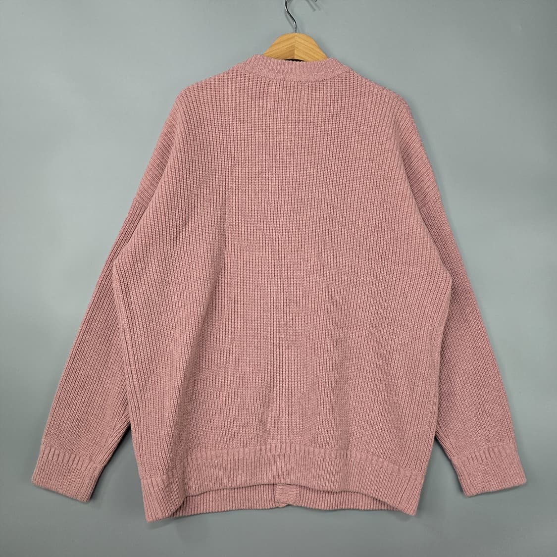 사운즈라이프(SOUNDSLIFE) 울 혼방 가디건 핑크 XL 상품이미지4