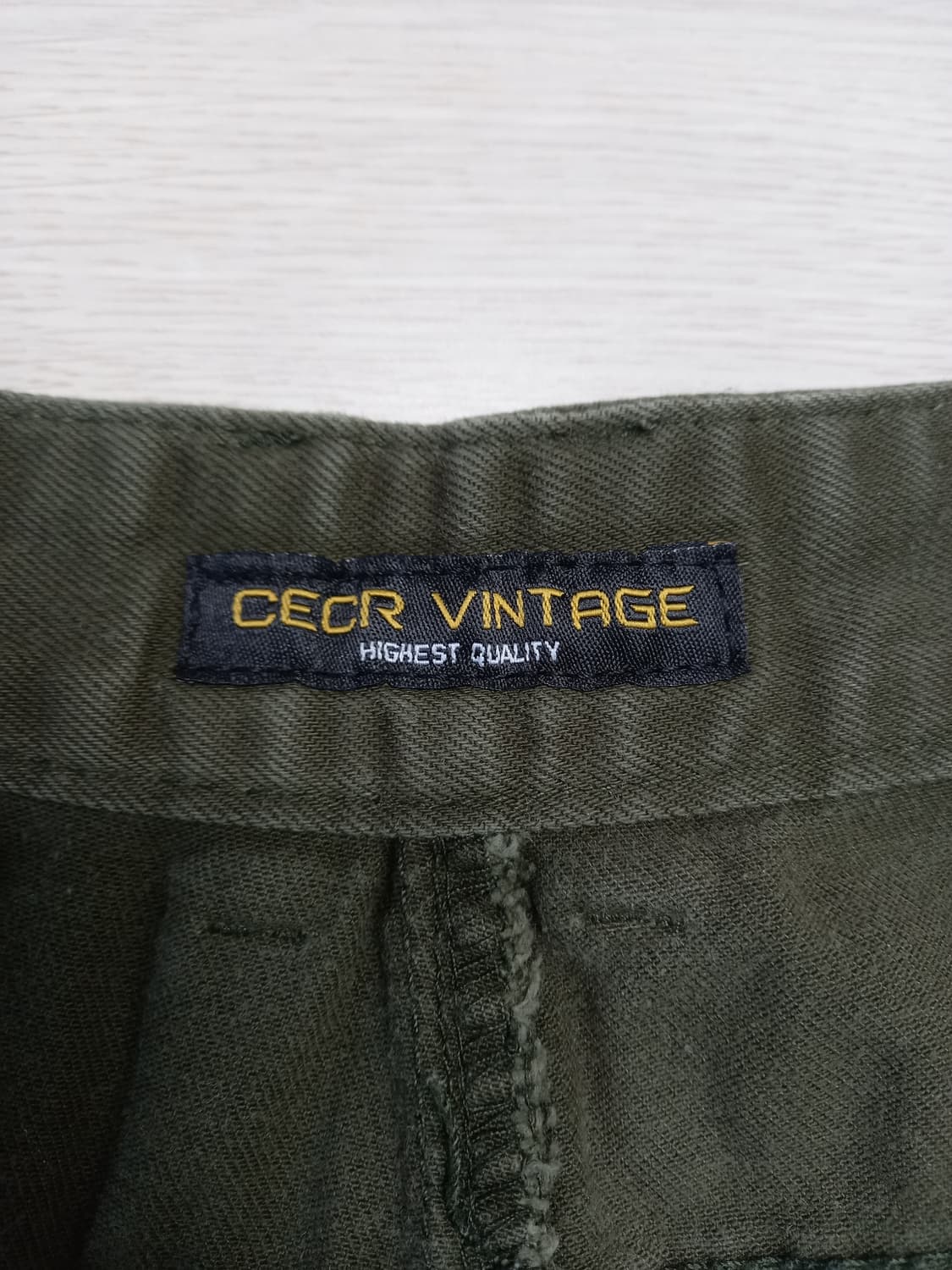 32 CECR VINTAGE 스판 카고 슬림일자진 카키 32-400 상품이미지7