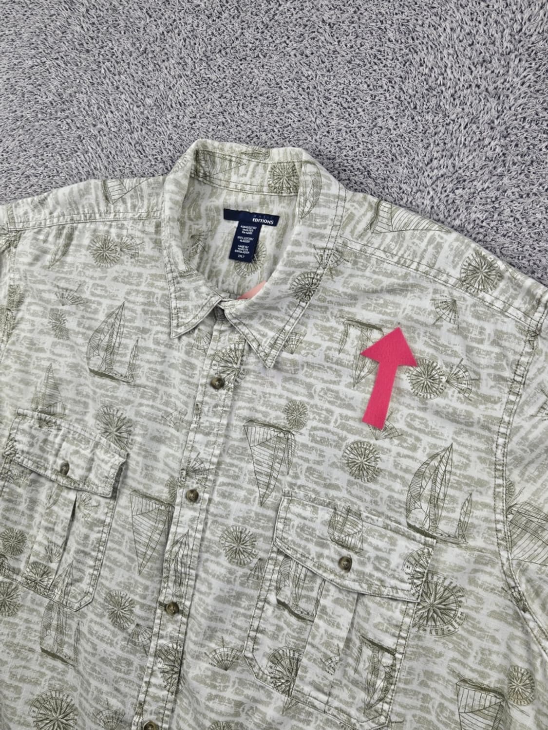 베이직 에디션 패턴 반팔 셔츠 ( 3XL ) / 12453 상품이미지9