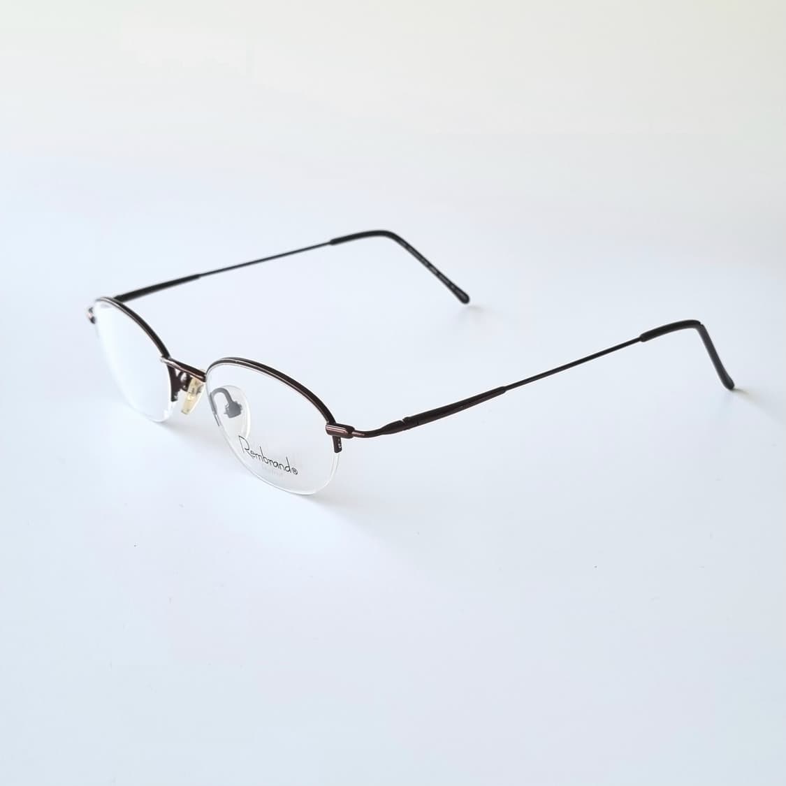 데드스탁 클래식한 오벌(Oval)형 반무테 안경테 625 상품이미지3