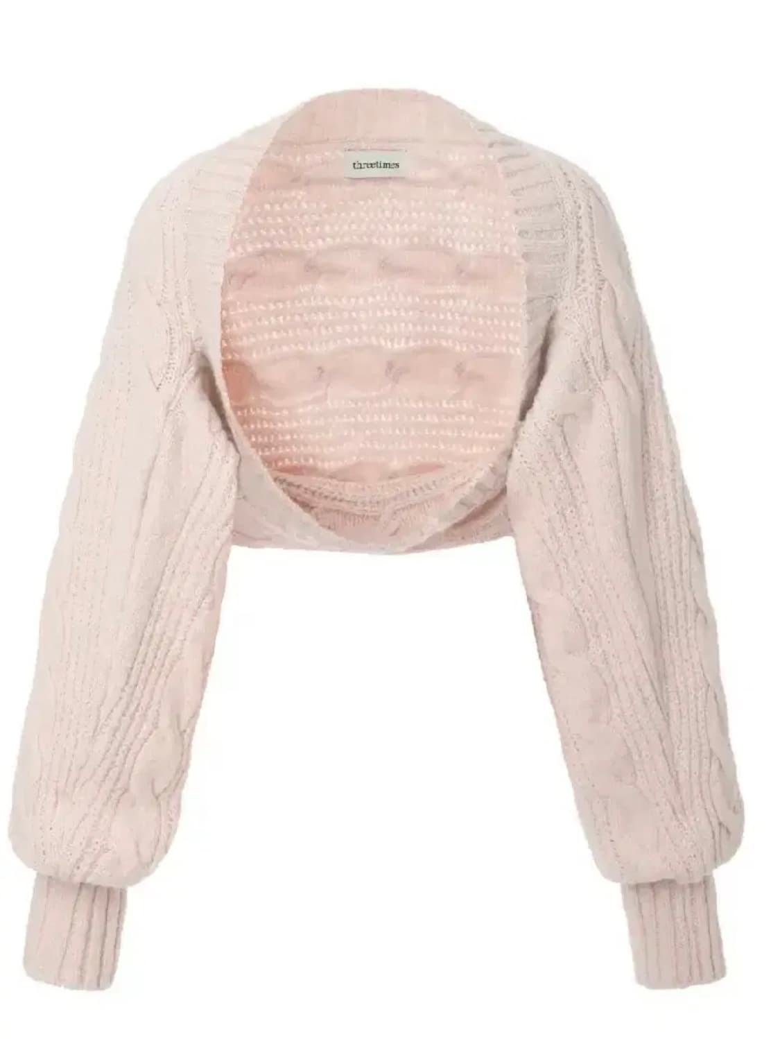 쓰리타임즈 버니볼레로 핑크 상품이미지1