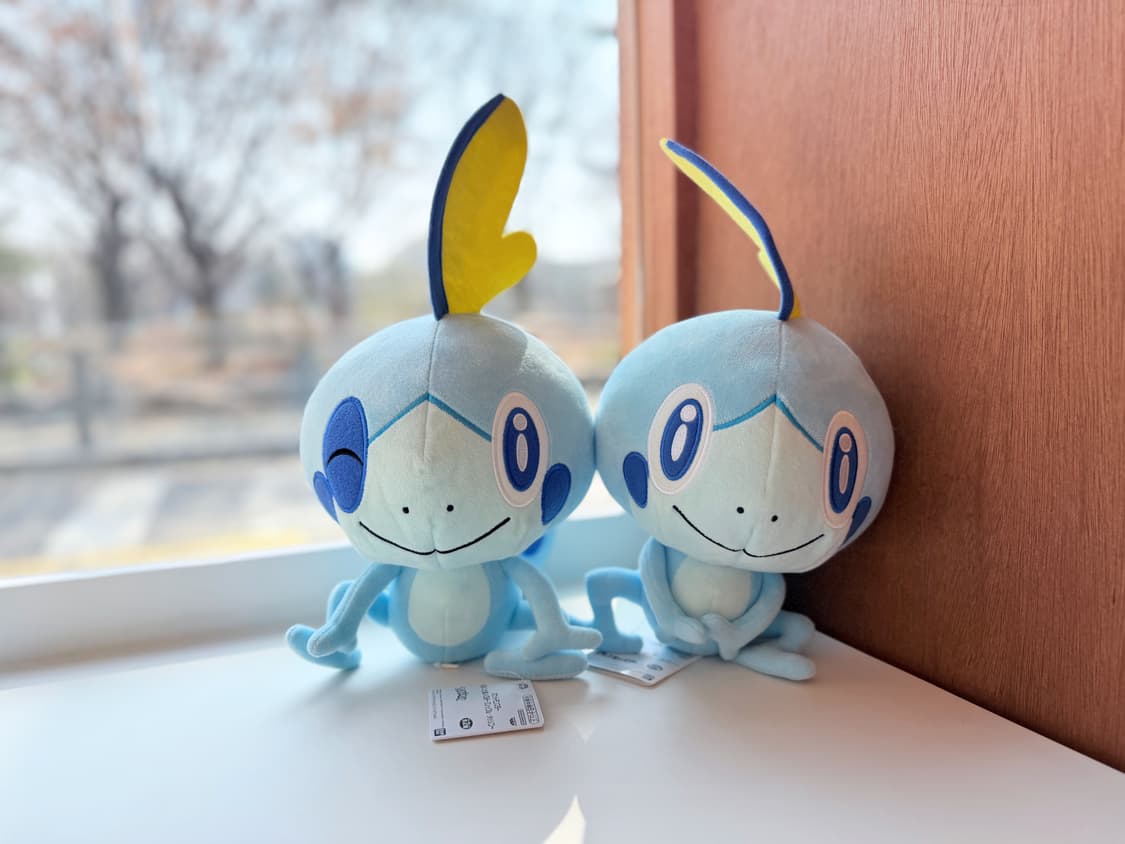 일본 반다이 포켓몬 울머기 마스코트 인형 20cm 2종 상품이미지1