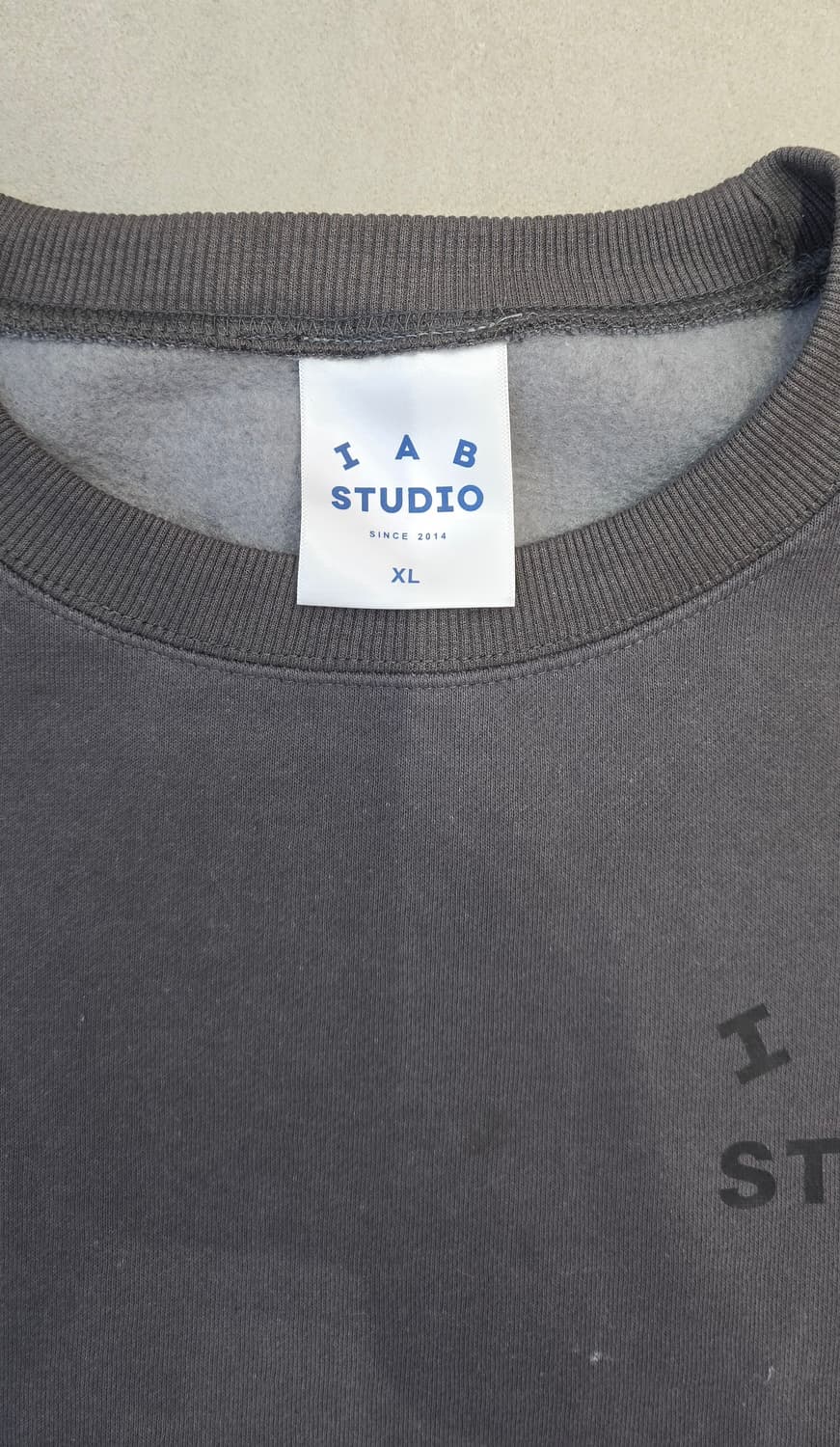 아이앱 스튜디오 맨투맨 기모 XL(110~115) 상품이미지2