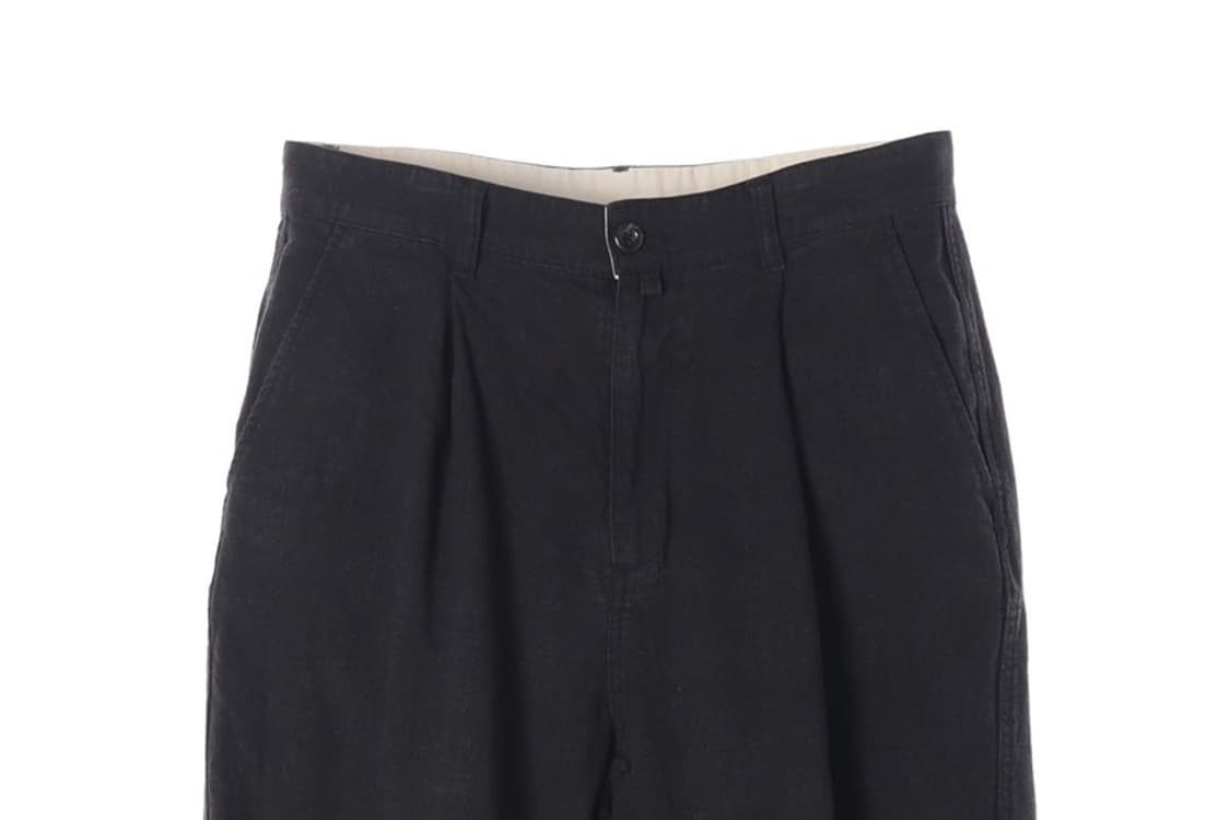 유니폼브릿지 라미 텐셀 와이드 핀턱 슬랙스 블랙 32 상품이미지3