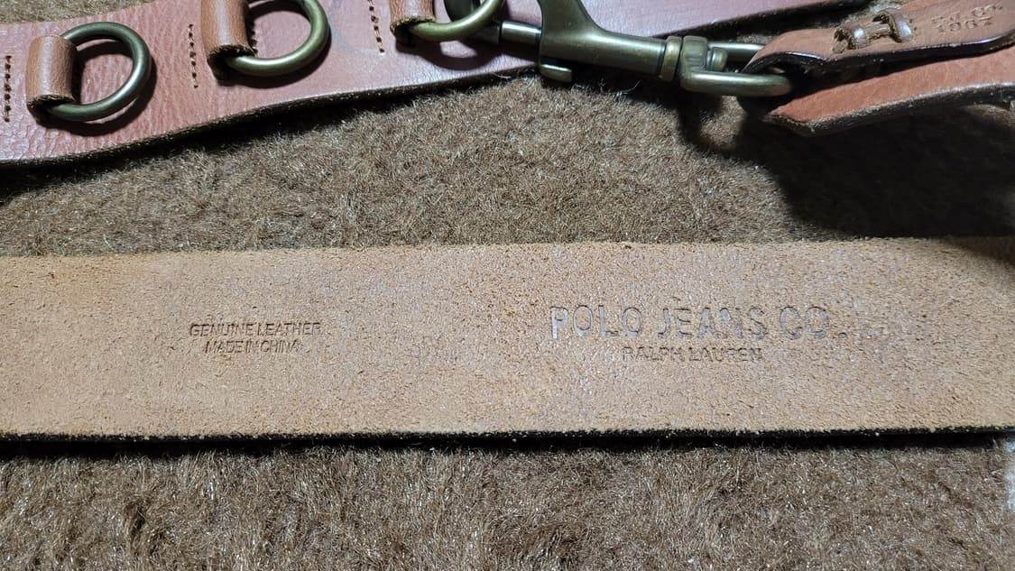 폴로 랄프로렌 통가죽 히피 스타일 벨트 상품이미지2