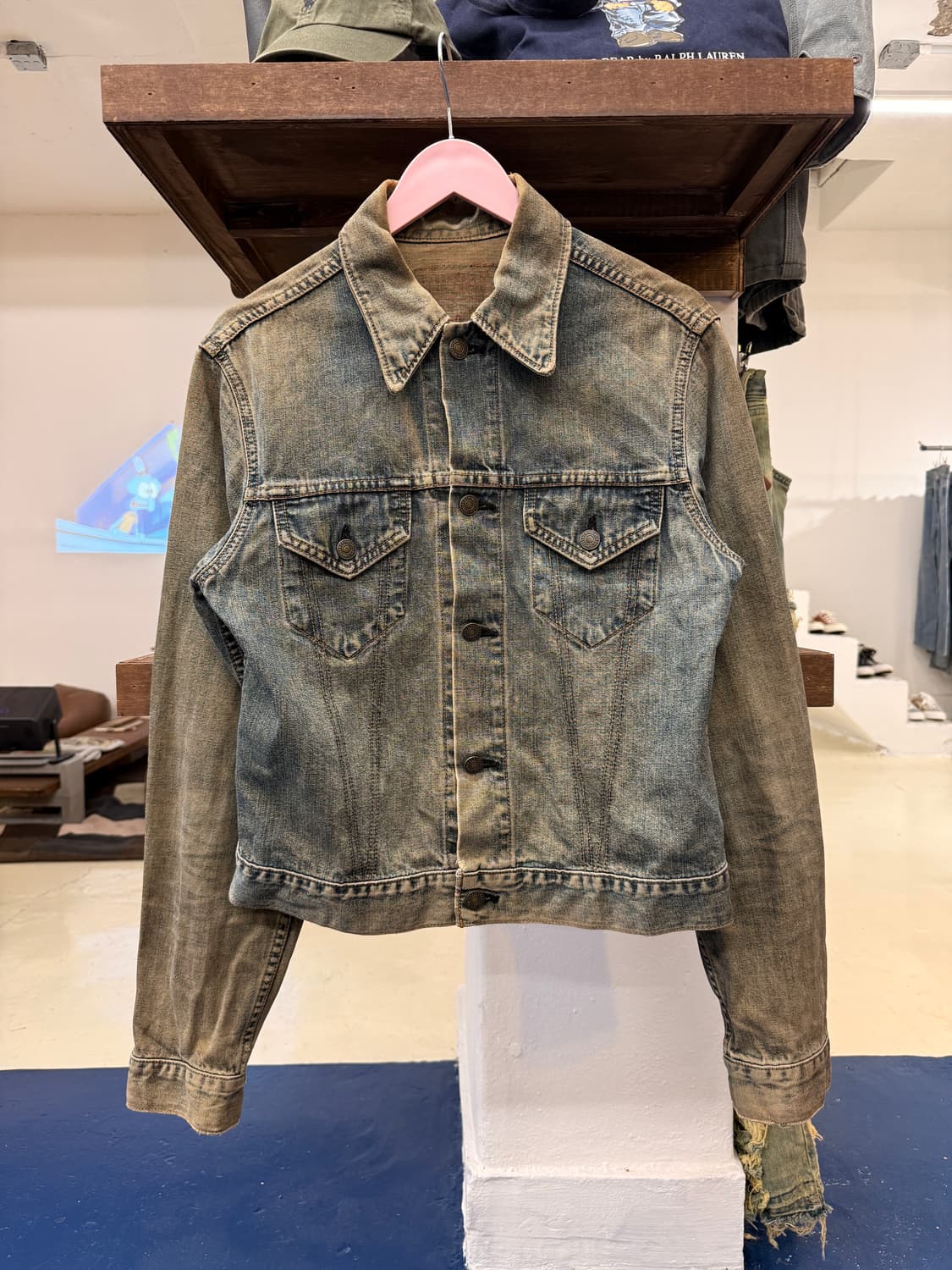 1990s Levis 리바이스 샌드워싱 데님 자켓 상품이미지3