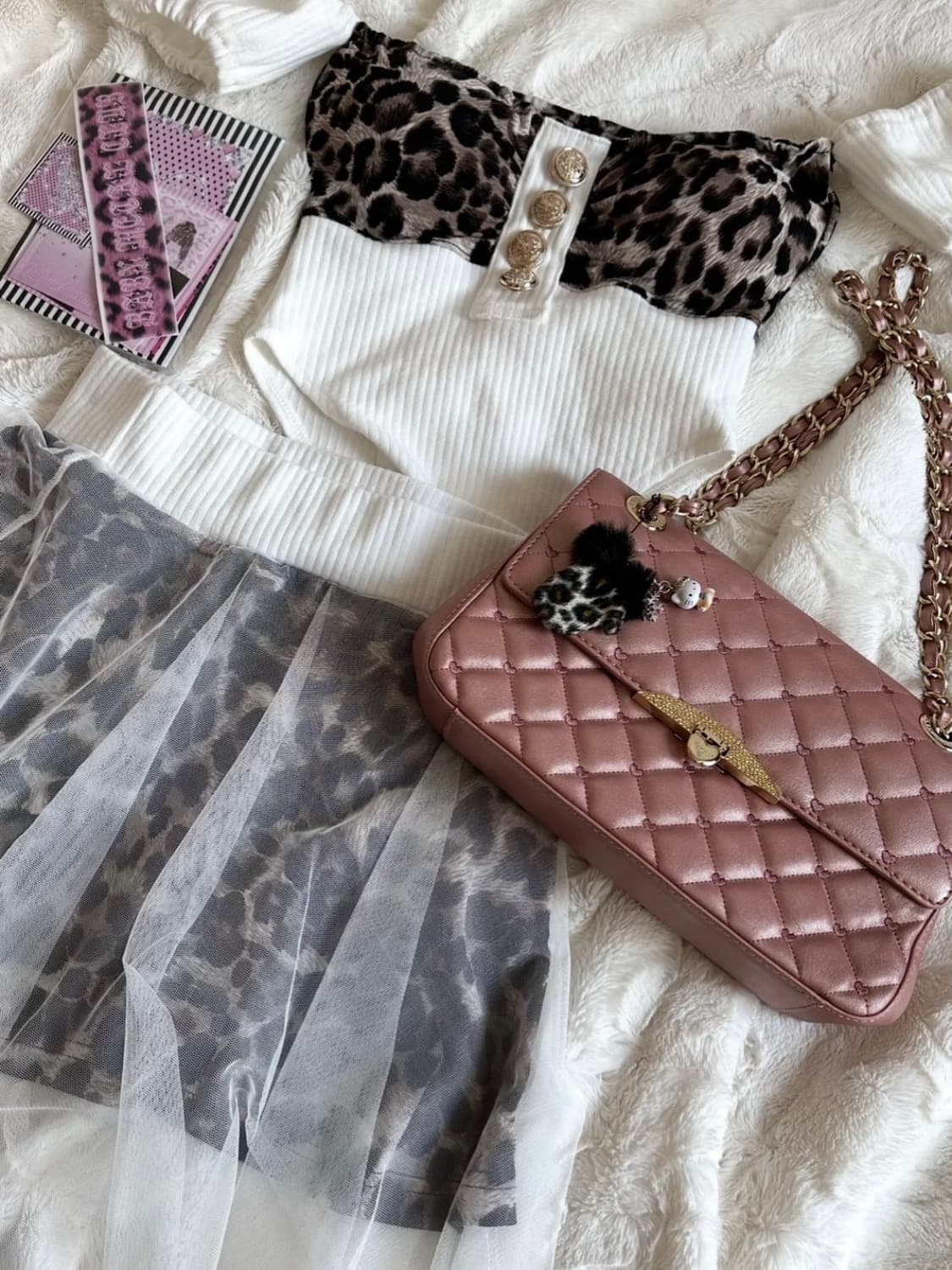 베메클 갸루 레이디셋업 화이트 탑만 상품이미지2