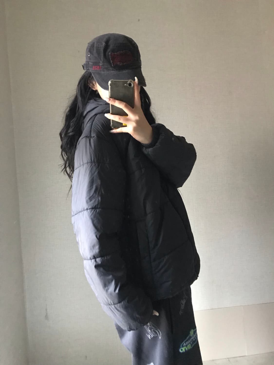 아디다스 파이어버드 블랙 패딩 상품이미지3